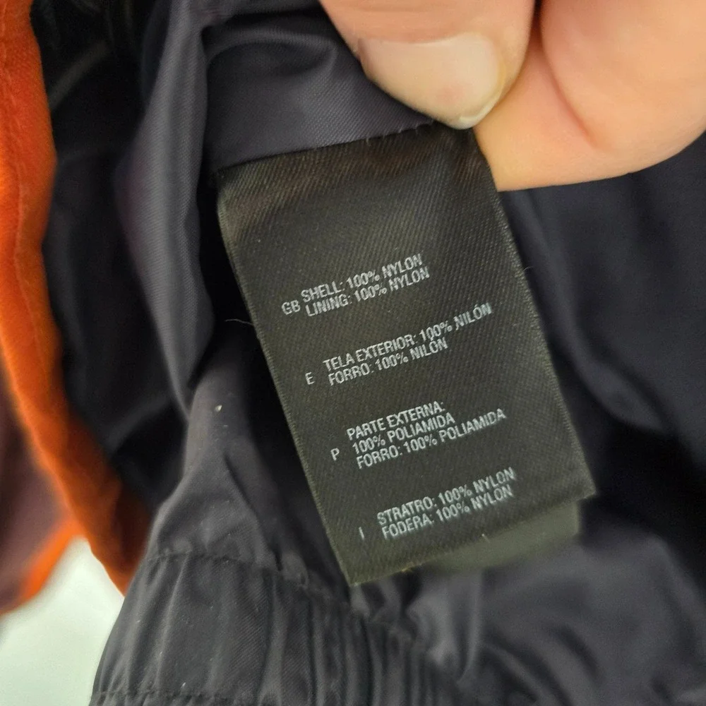The North Face Mens HyVent Jacket Size XL Orange Hiking Gorpcore Technical Gear